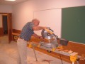 2005-05-04 Dad helped with chair rail & baseboard * 1600 x 1200 * (611KB)